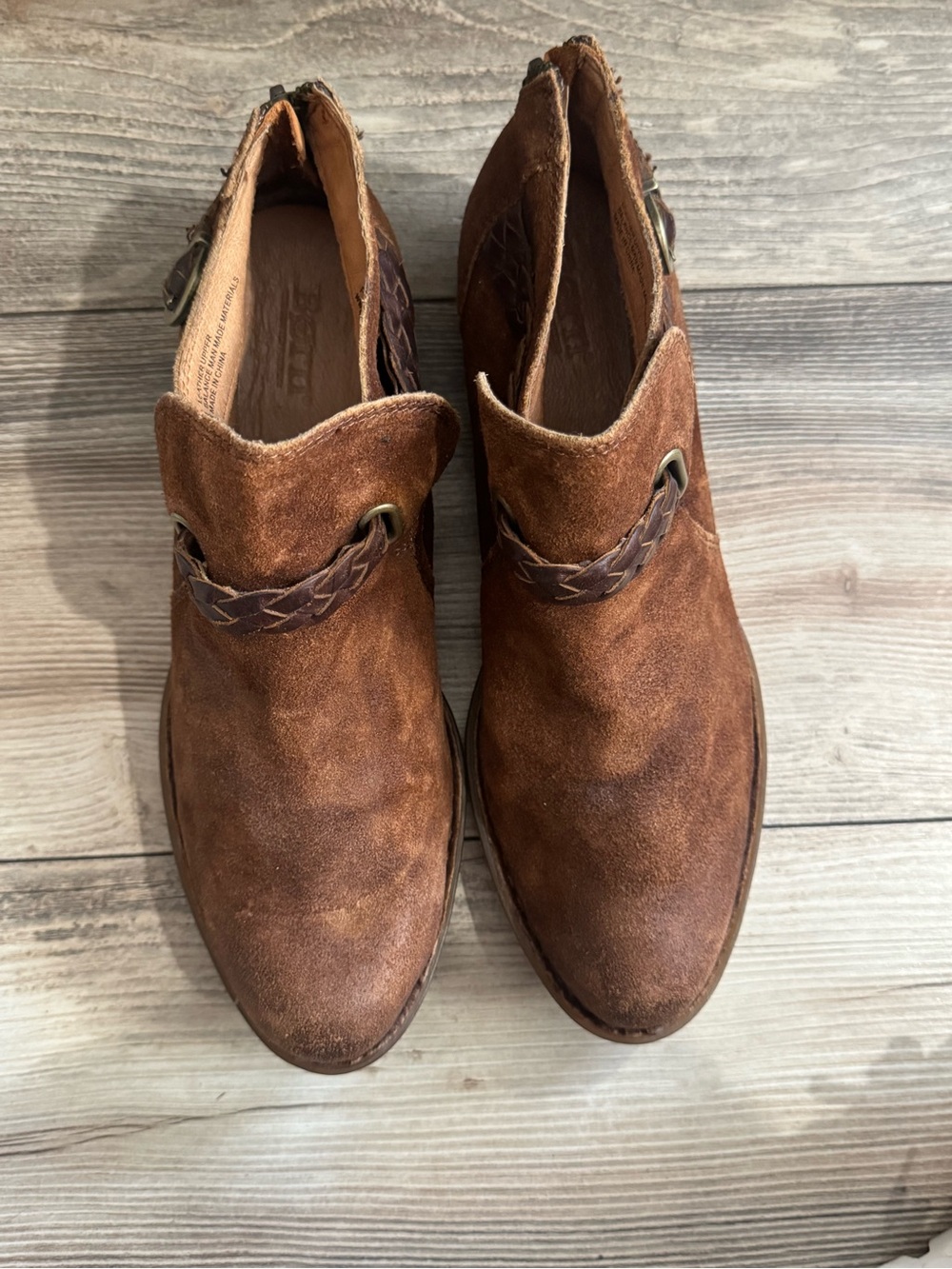 Women’s Brown Suede BORN Booties